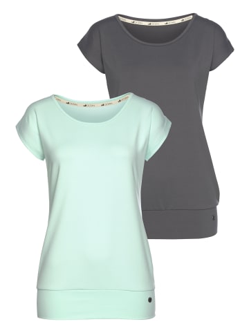 OCEAN SPORTSWEAR Yoga & Relax Shirt in Mint/Anthracite