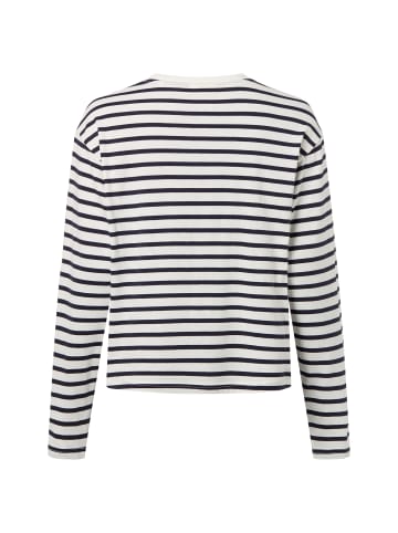 Marc O'Polo DENIM Langarmshirt in marine weiß