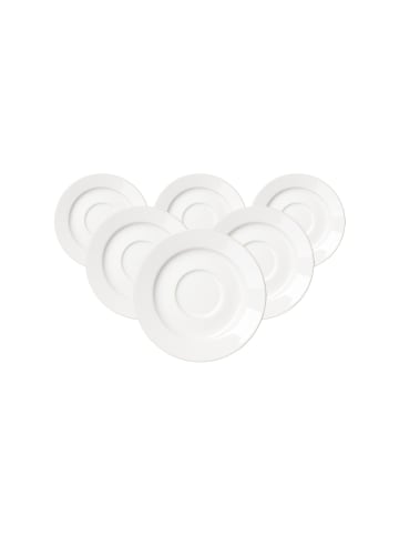 Ritzenhoff & Breker 6er Set Kaffeeuntertassen Volos in Weiß ø 15,5 cm in weiß