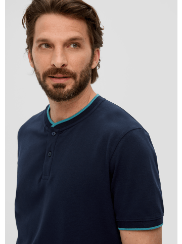 s.Oliver Polo-Shirt kurzarm in Blau