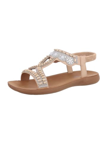 Ital-Design Sandale & Sandalette in Creme