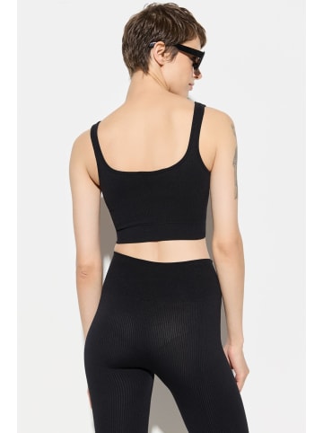NO MATTER WHAT Crop Top in Schwarz
