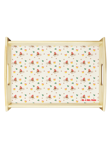 Mr. & Mrs. Panda Tablett Rotkehlchen Schlitten ohne Spruch in Gelb
