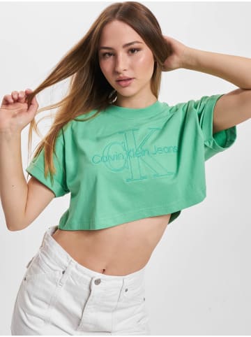 Calvin Klein Cropped T-Shirts in neptunes wave