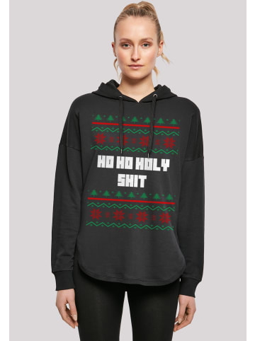 F4NT4STIC Oversized Hoodie Ho Ho Holy in schwarz