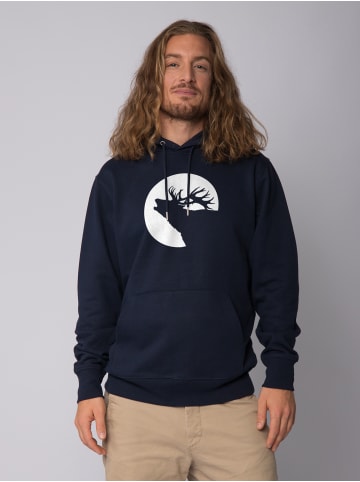 wat? Apparel Sweatshirt Röhrender Hirsch in Dunkelblau