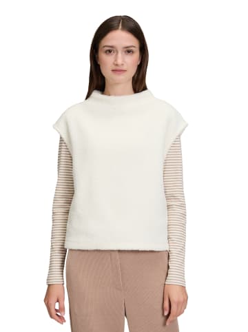 BETTY & CO Sweatshirt mit Seitenschlitzen in Rohweiß