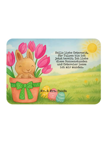 Mr. & Mrs. Panda Magnet Hase Tulpen Design mit Spruch in Weiß