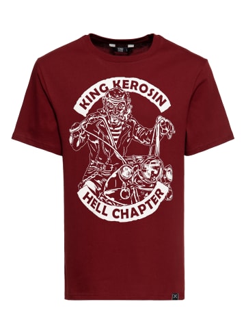 King Kerosin King Kerosin Classic T-Shirt Hell Chapter in weinrot