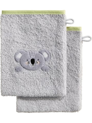 Erwin Müller Frottier Kinder-Waschhandschuh 2er-Pack Koala in grau
