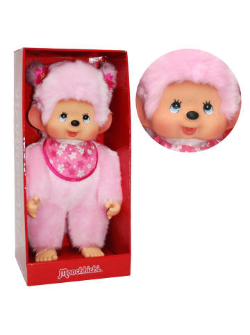 Monchhichi Kirschblüten-Mädchen 45 cm | Monchhichi Puppe | Pink | rosa Fell