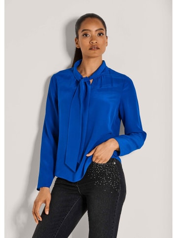 MADELEINE Elegante Bluse mit V-Ausschnitt in royalblau