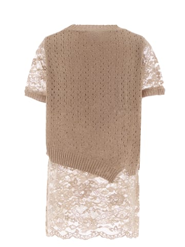 zitha Damen Strickpullover in Taupe