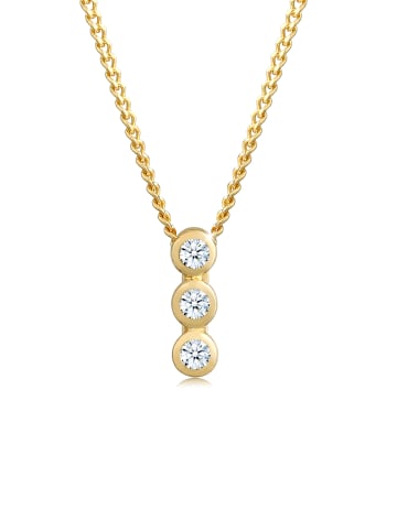 Elli DIAMONDS  Halskette 585 Gelbgold Geo, Kreis in Gold