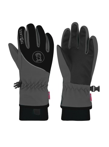 Trollkids Handschuhe "Trolltunga" in Anthrazit/Schwarz