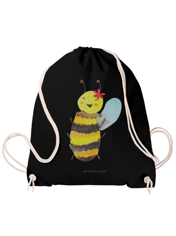 Mr. & Mrs. Panda Tasche Biene Happy ohne Spruch in Schwarz