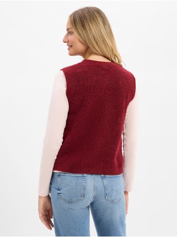 Marie Lund Weste in bordeaux aubergine - 0007