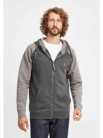 INDICODE Kapuzensweatjacke IDTerence 55373MM Sweatjacke mit Kapuze in Grau