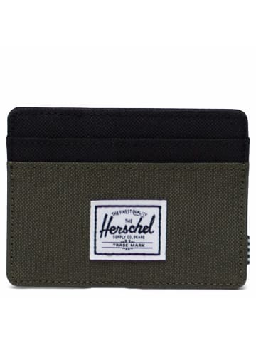 Herschel Charlie - Kreditkartenetui 4cc 10 cm RFID in forest night/black