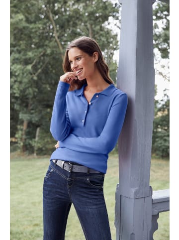 Heine Polopullover in royalblau