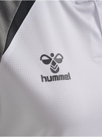 Hummel Druckknopf Polo Hmllead Damen in WHITE/STEEL GRAY