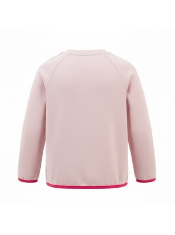 Jack Wolfskin Sweatshirt Midlayer Crewneck Terrie Kinder Sweatshirt Pullover in Rosa