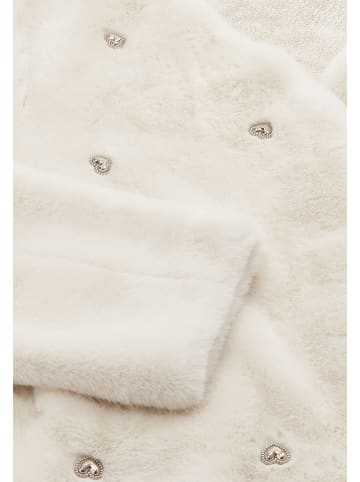 CARNEA Damen Strickjacke in Wollweiss