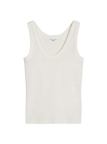Marc O'Polo DENIM Pointelle-Top slim in Silky White