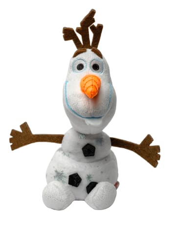 Disney Frozen Kuscheltier mit Sound Olaf Schneemann Plüschfigur in Weiß