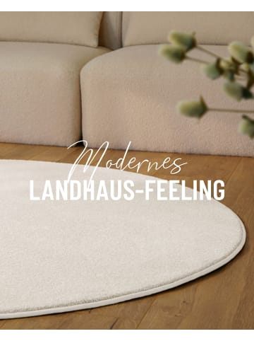 ESPRIT Kurzflorteppich Vegas in creme weiß