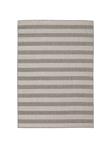 Pergamon In & Outdoor Teppich Flachgewebe Valencia Streifen in Grijs