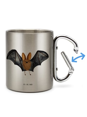 Mr. & Mrs. Panda Teetasse Fledermaus Flügel ohne Spruch in Silber