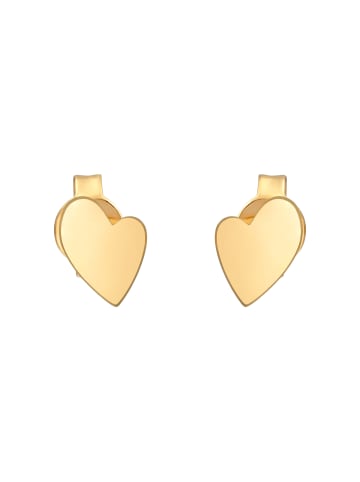 Elli Ohrringe 925 Sterling Silber Herz in Gold