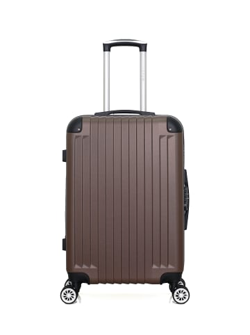 WAVE PARIS Mittelgroßer Hartschalenkoffer TAGE in Braun (64L)