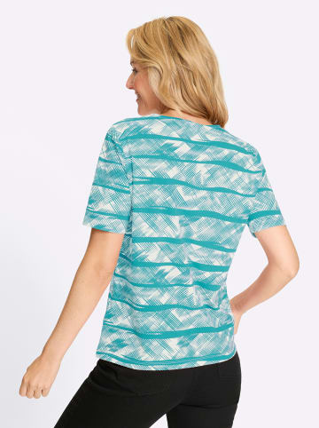 Sieh an! Kurzarm-Shirt in ozean-ecru-bedruckt