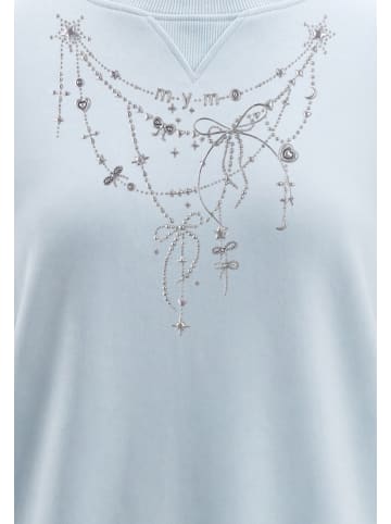 myMo Women Sweatshirt in Light Blue