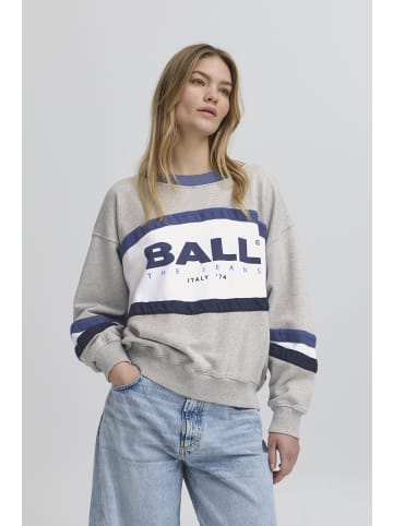 BALL Rundhalspullover Rundhalspullover BALUCA SWEAT 50405044 mit Logo-Print in blau