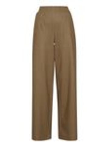 b. young BYRIZETTA WIDE PANTS - JERSEY Regular fit in Toasted Coconut Mix