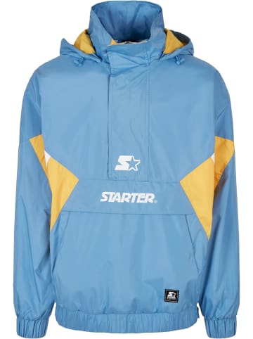 STARTER Windbreaker in hrznblu/clifrniyllw/whte