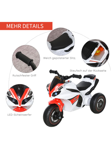 HOMCOM Rutschauto Weiß+Rot