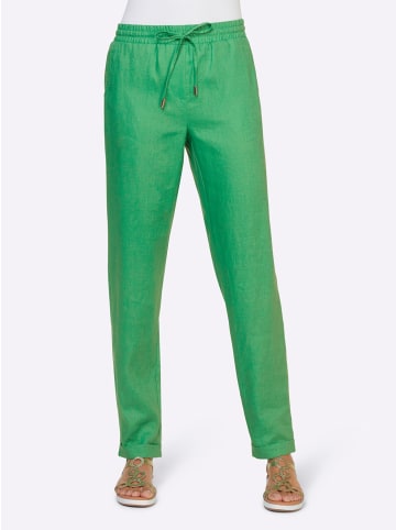 Heine Leinenhose in grasgrün