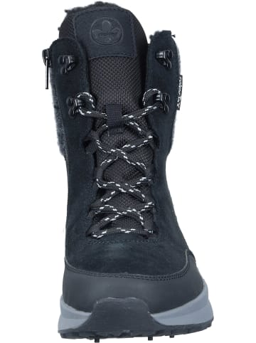 rieker Schnürstiefeletten in schwarz/schwarz/schwarz/anthrazit