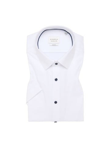 Eterna Halbarmhemd in Weiß