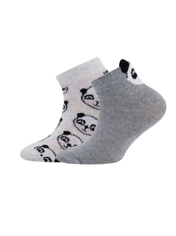 ewers 2er-Set Socken 2er-Set Panda in grau