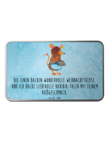 Mr. & Mrs. Panda Kaffeedose Maus Kekse mit Spruch in Eisblau