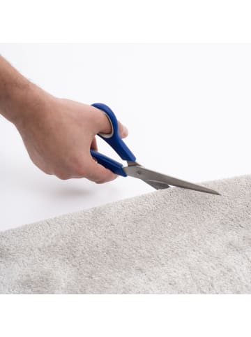 Snapstyle Hochflor-Teppich Livorno Rund in grau