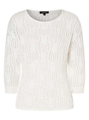 More & More Lochstrickpullover in off white