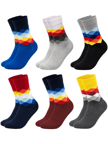 Occulto 6er Pack Bunte Socken Sigi in Karo