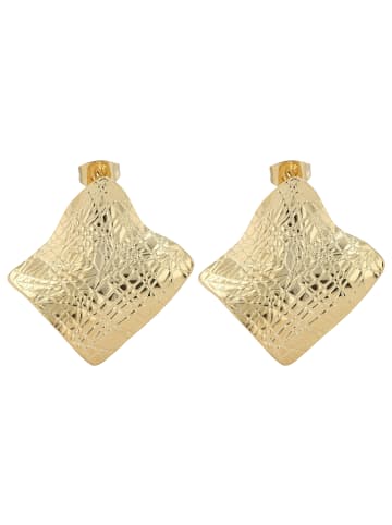 Adeliás Damen Ohrringe – Ohrstecker aus Edelstahl in gold