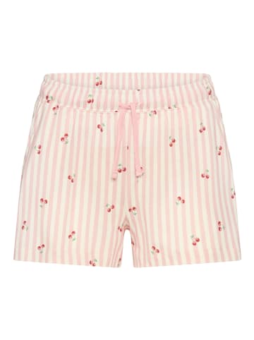 VIVANCE DREAMS Pyjamashorts in rosa gestreift